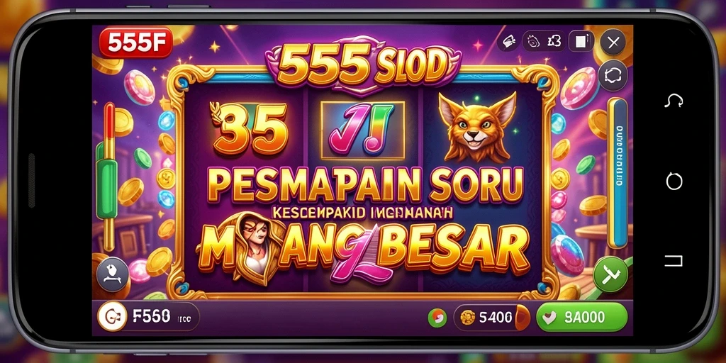 Tampilan gameplay Slot yang menarik dan penuh aksi di 555F.