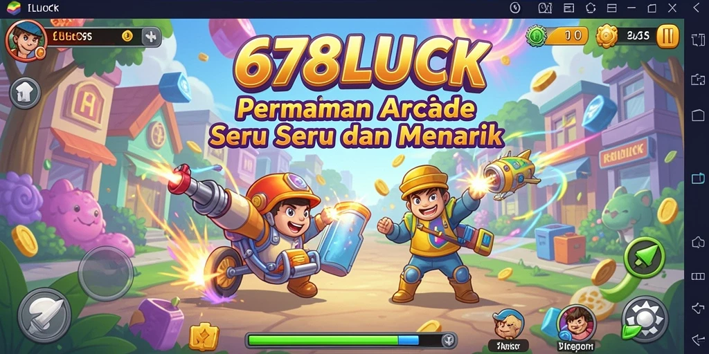 Screenshot utama 678LUCK yang menampilkan aksi seru gameplay Arcade.