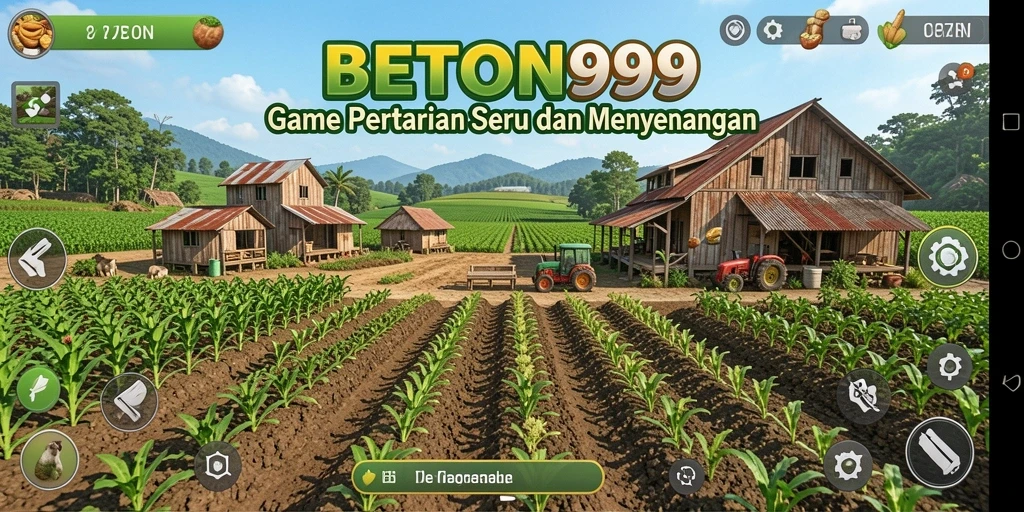 Tampilan menarik gameplay bertani di BETON999.