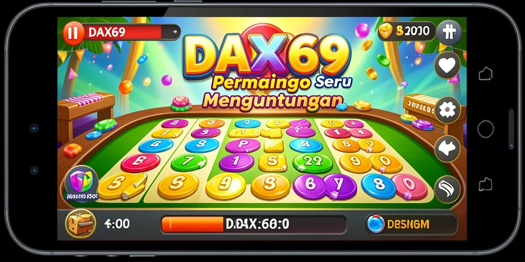 Tampilan gameplay Bingo yang menarik dan interaktif di DAX69.