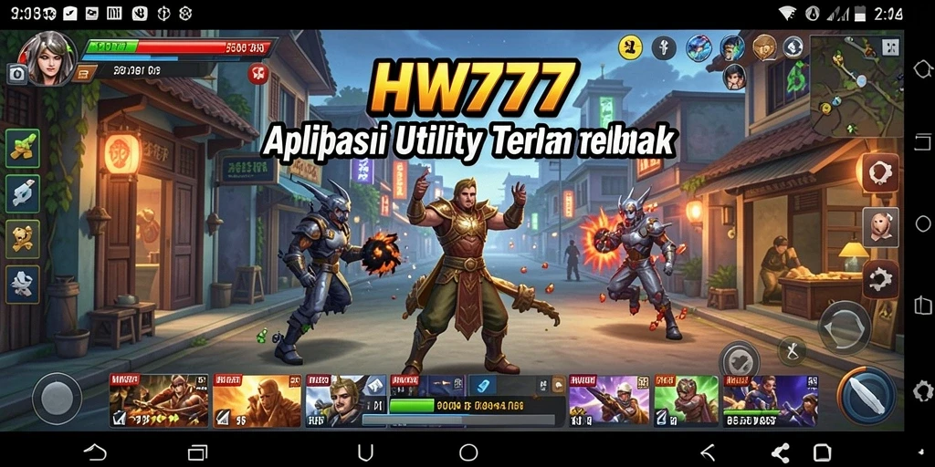 Tampilan aplikasi HW777 dengan antarmuka yang intuitif dan fitur lengkap.