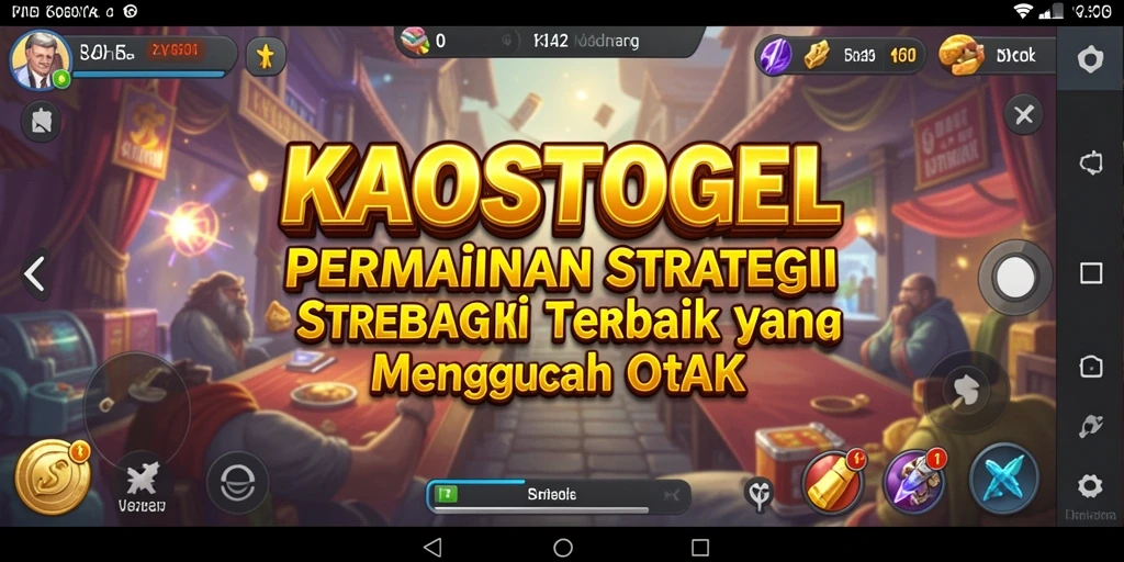 Tampilan gameplay KAOSTOGEL yang menantang dengan strategi mendalam.
