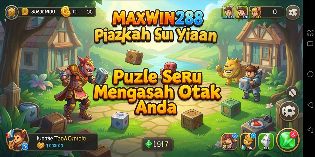Tampilan gameplay MAXWIN288 yang penuh warna dan menarik.
