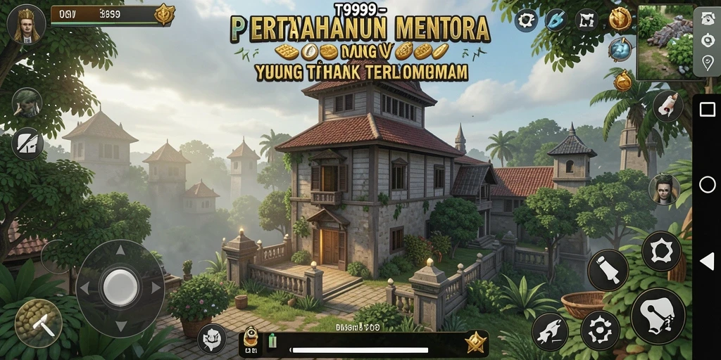 Screenshot gameplay T9999 menampilkan aksi seru Tower Defense.